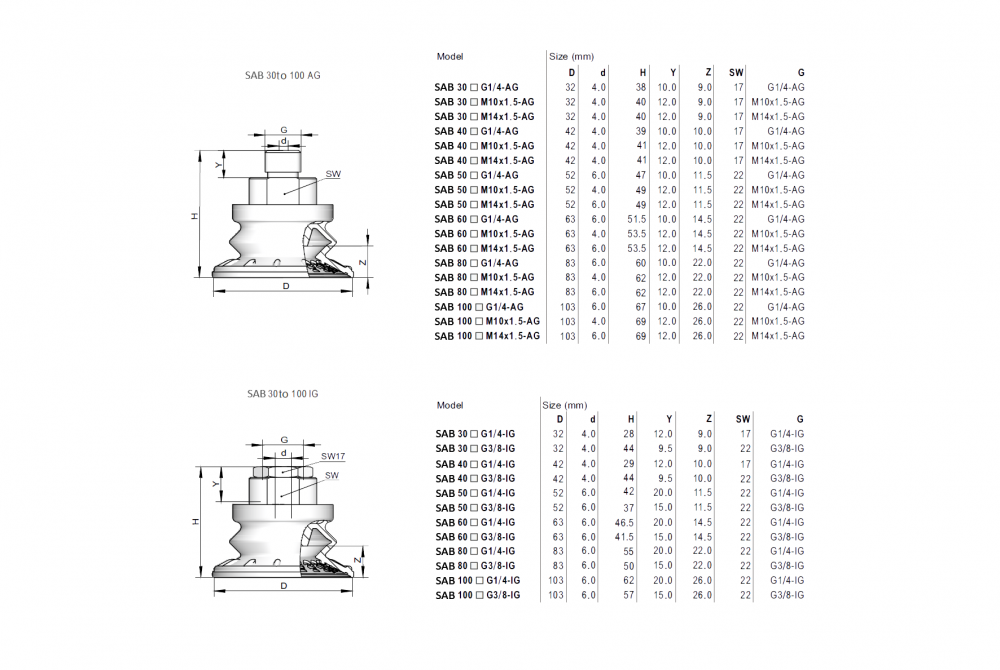 SAB-125-NBR-60-G3/8-IG ���������� ��������� ��������