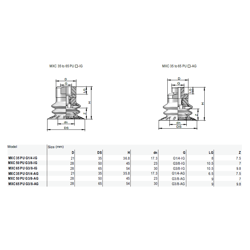MXC-35-PU-N045 ���������� �������� (�������) ��� ����� �������� ������������