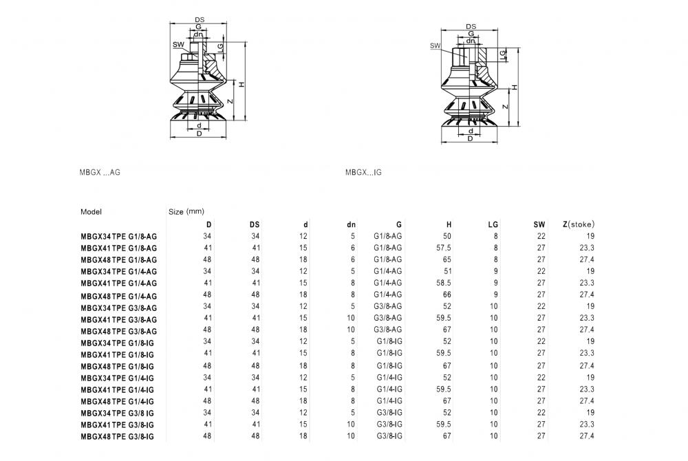 MBGX-41-TPE-G1/4-AG ���������� �������� (�������) ��� ������ ��������